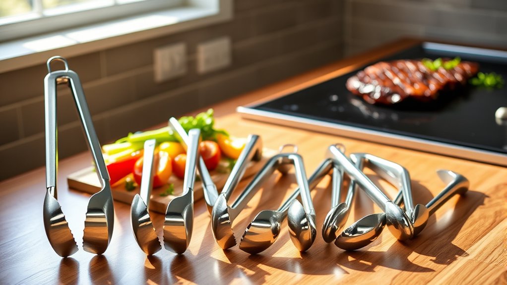 top stainless steel tongs