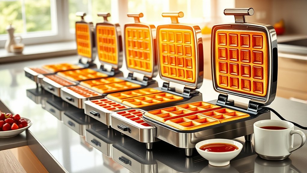 top stainless steel waffle makers