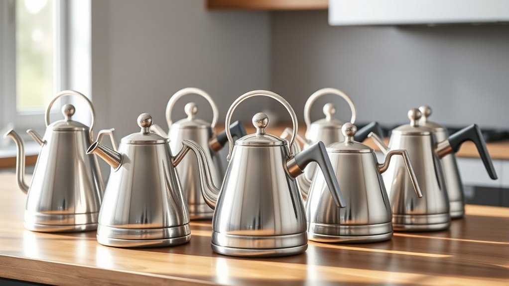 top stainless tea kettles