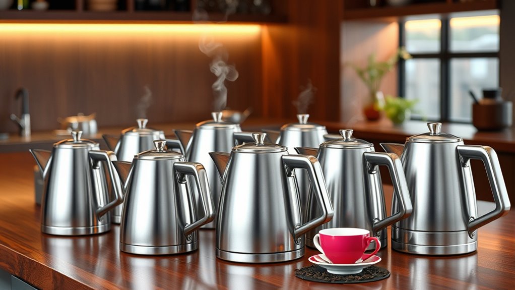 top steel electric kettles