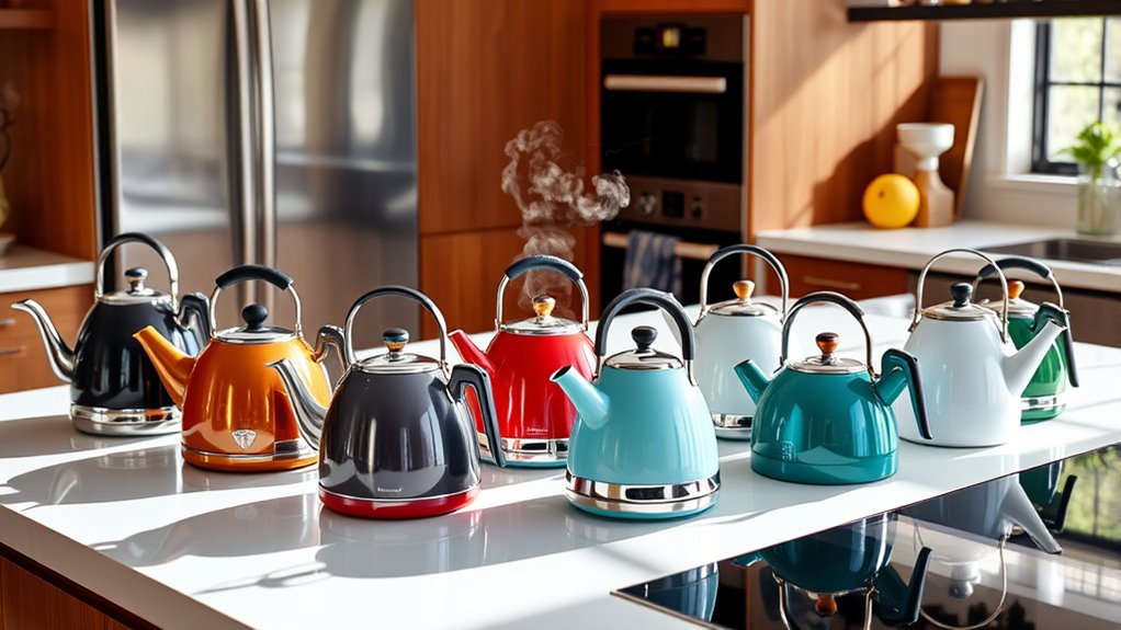 top stylish stove kettles