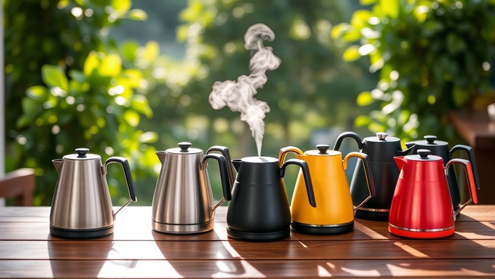 top swan neck kettles