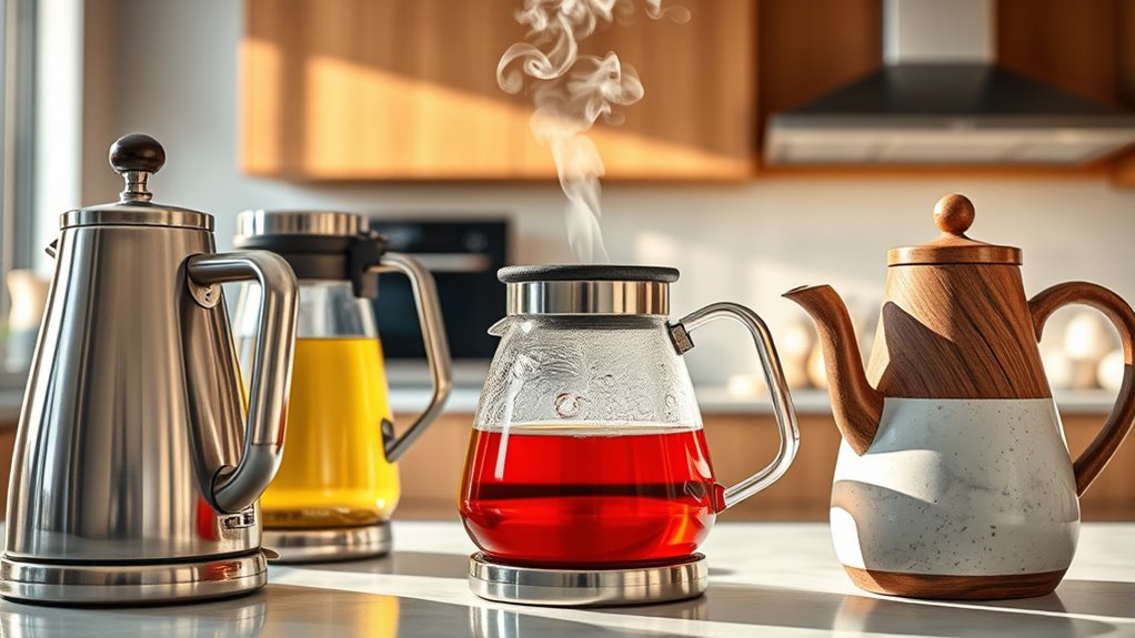 top tea kettle materials