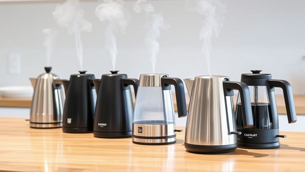 top temperature controlled kettles