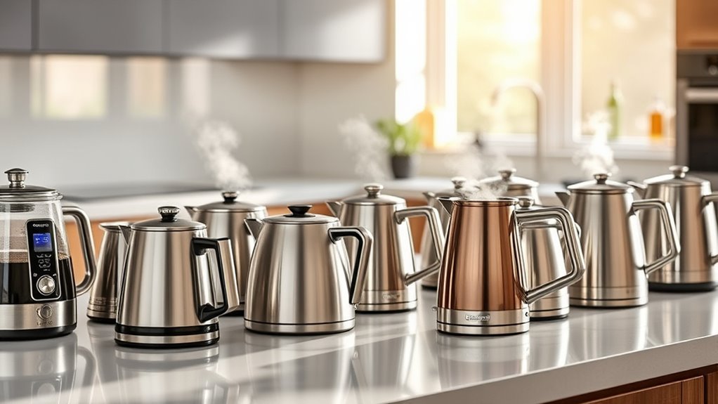 top temperature controlled kettles