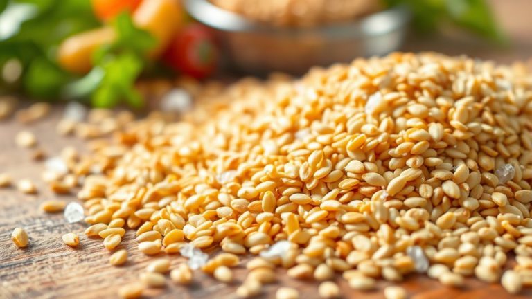 top toasted sesame seeds