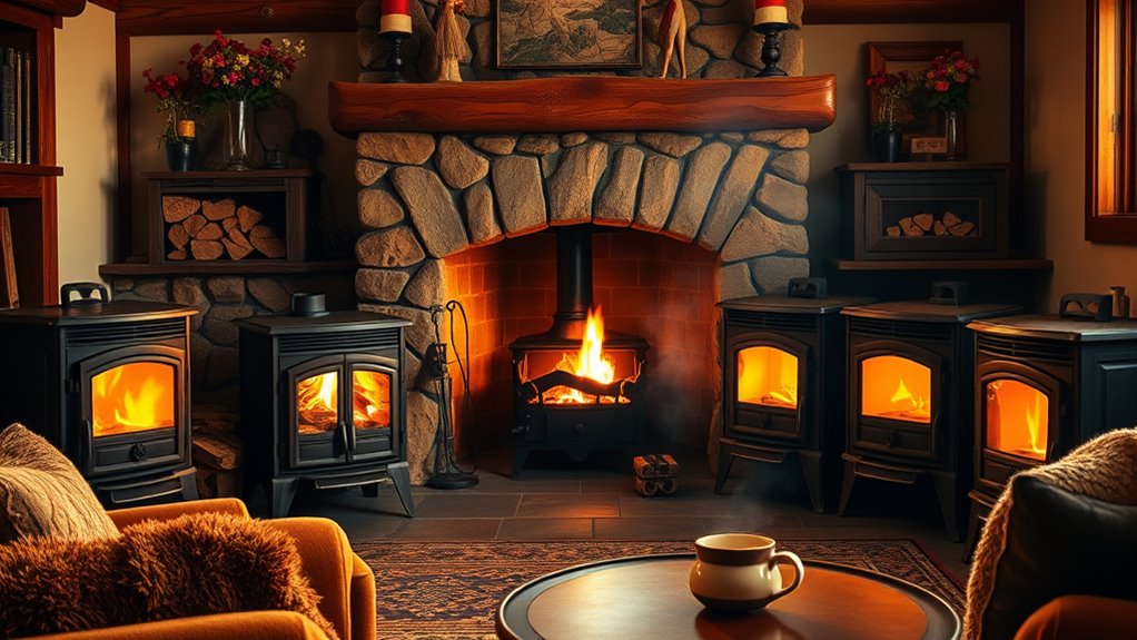 top wood burning stoves