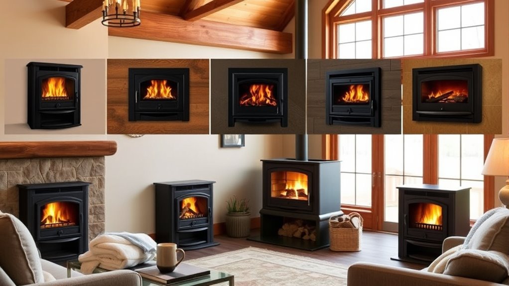 top wood stove insert options