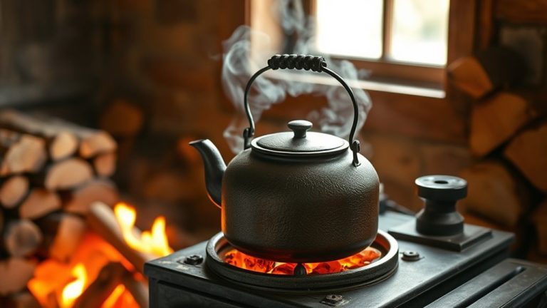 top wood stove kettles