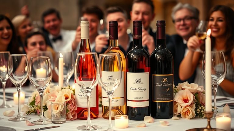 wedding toast wine selections