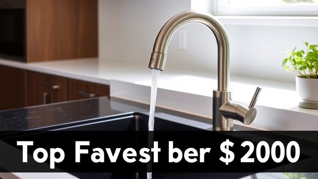 affordable kitchen sink faucets