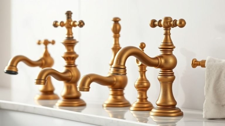 antique brass bathroom faucets