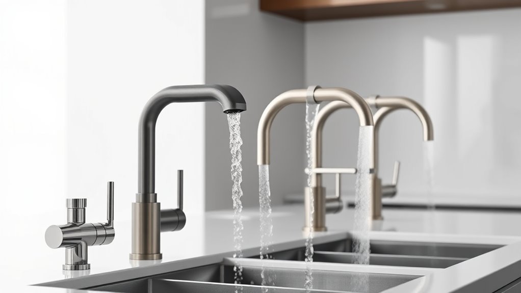 auto featured kitchen faucets