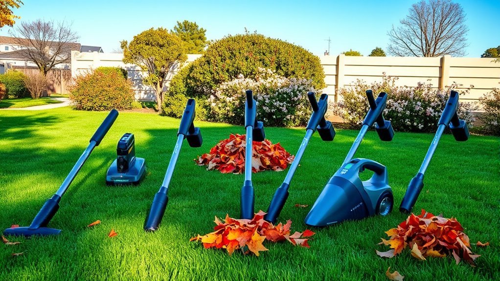battery powered leaf vacuum mulchers