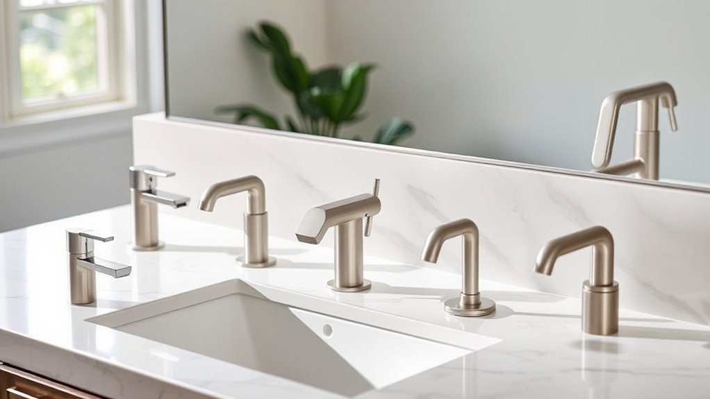 brushed nickel faucet styles