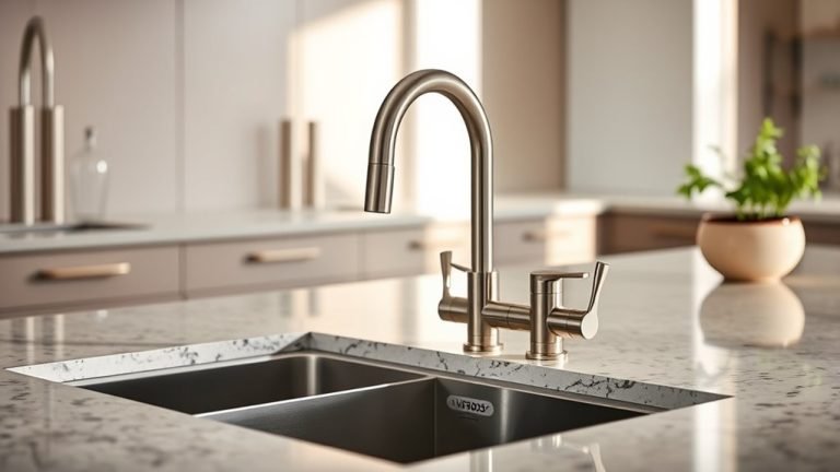 brushed nickel kitchen faucets