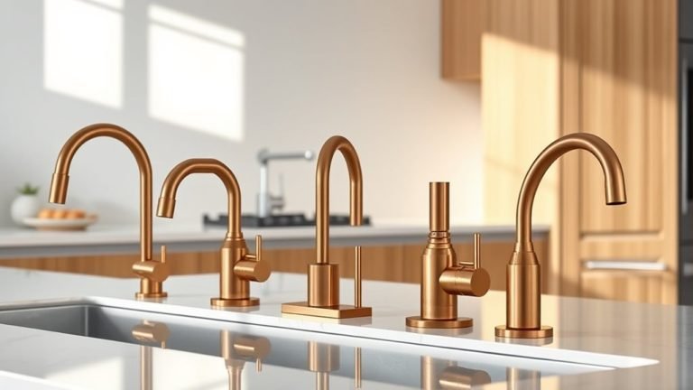 champagne bronze kitchen faucets
