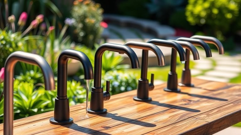 durable and stylish outdoor faucets