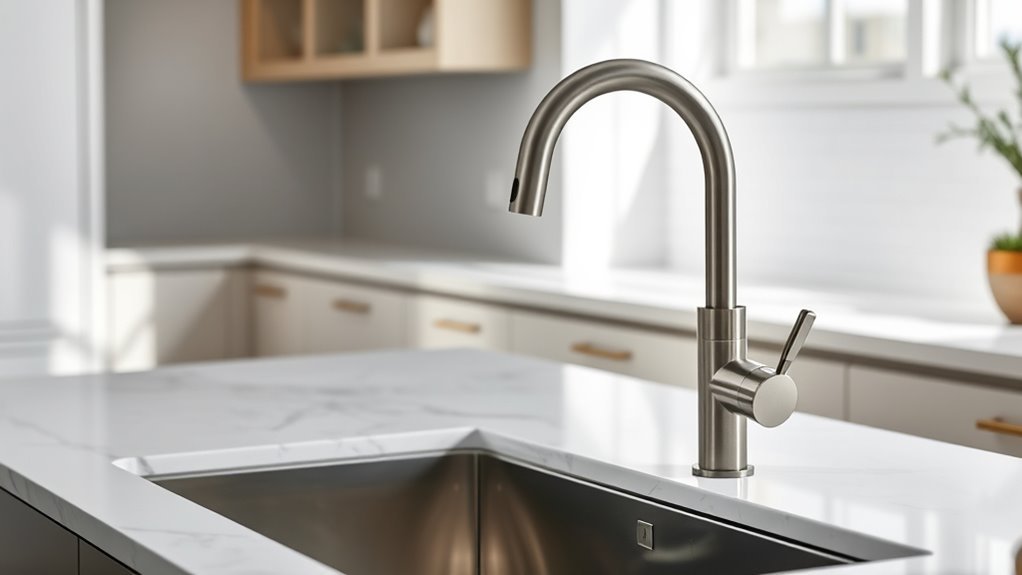 easy install tall kitchen faucets
