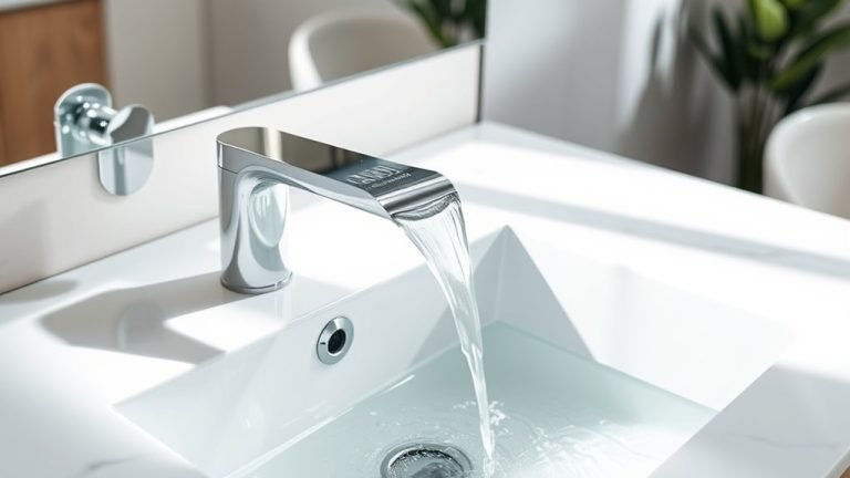 elegant waterfall bathroom faucets