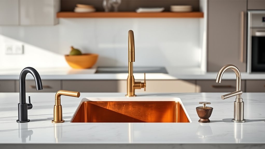 faucet finishes for copper sinks