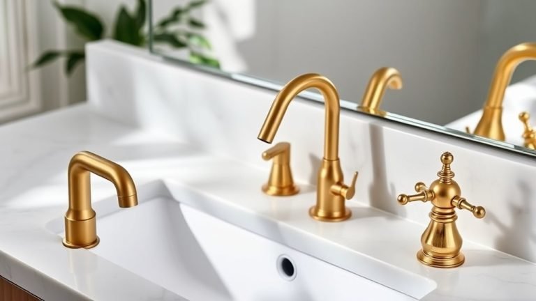 gold faucets for bathrooms