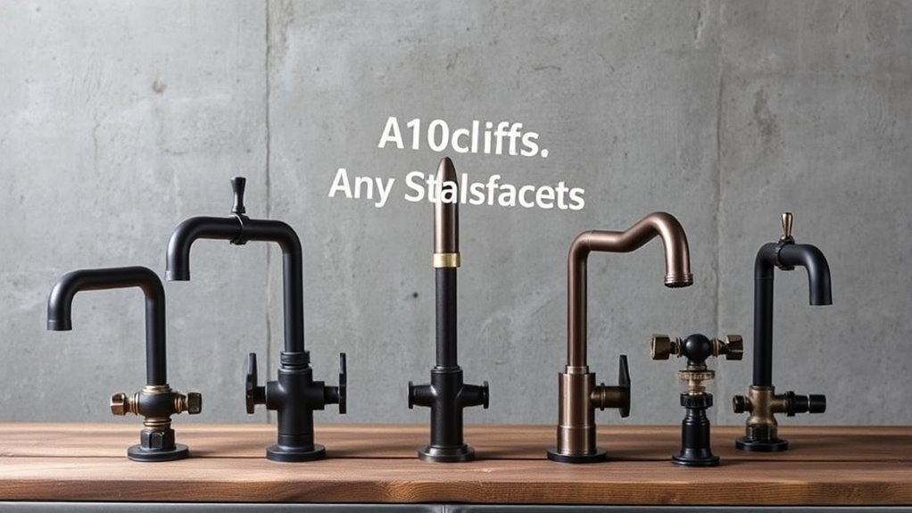 industrial style sink faucets