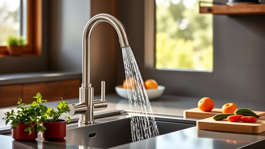 innovative kitchen faucet features