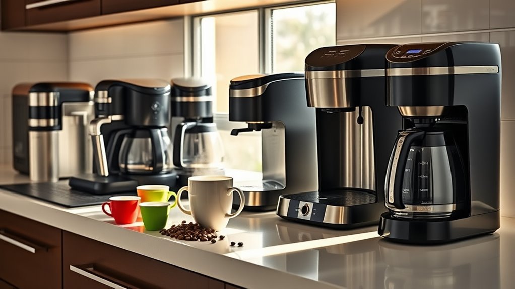 k cup and ground coffee makers