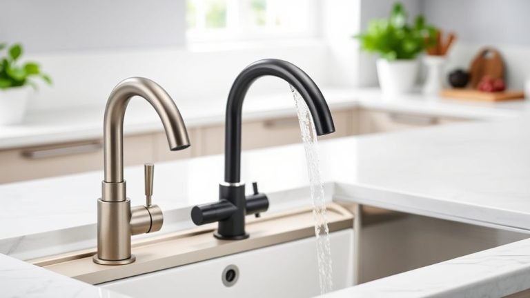 low profile kitchen faucets
