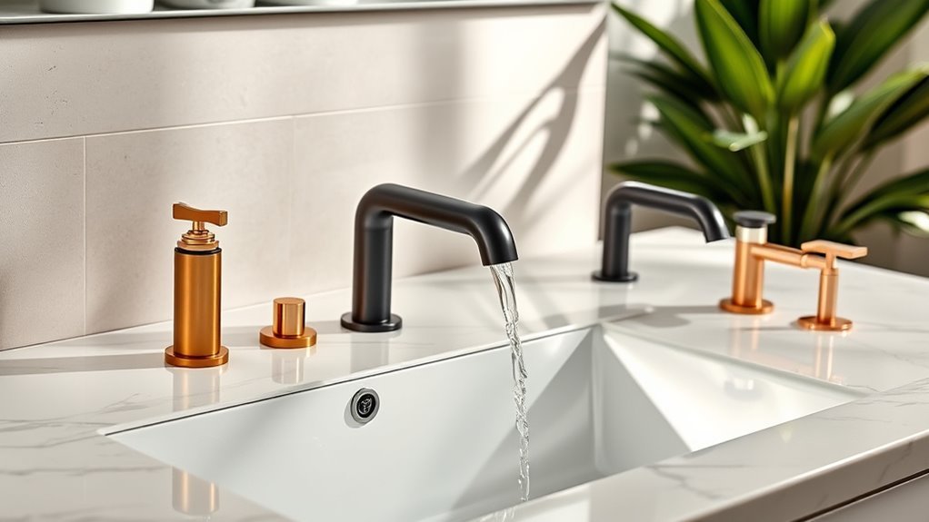 luxury bathroom faucet selection