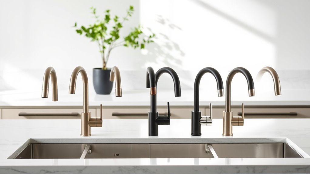 luxury kitchen faucet selection