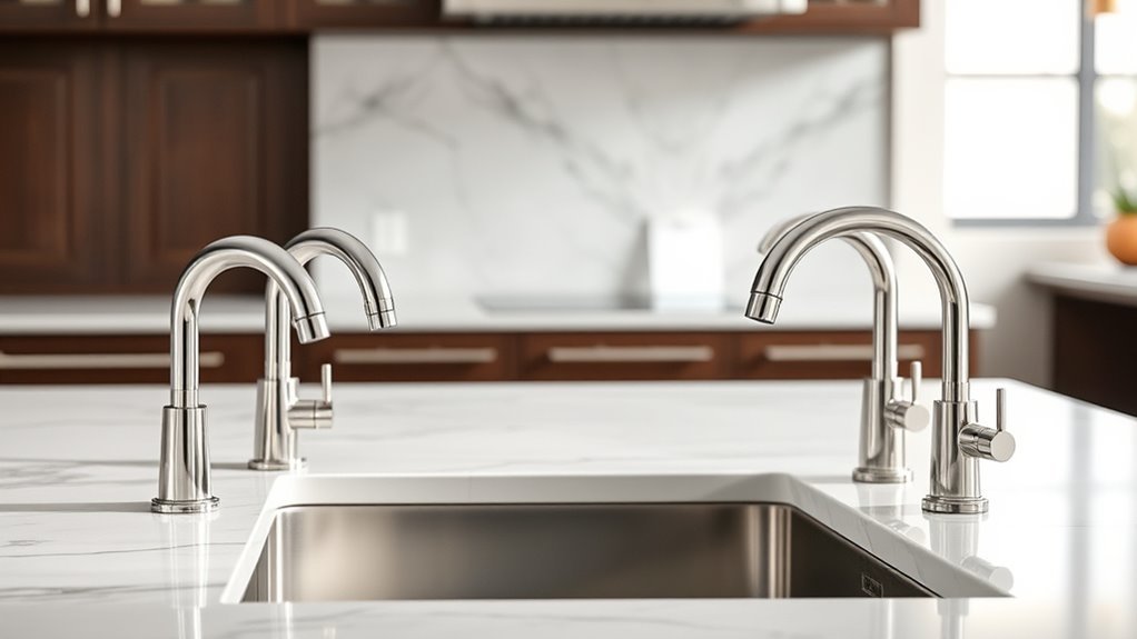 luxury polished nickel faucets
