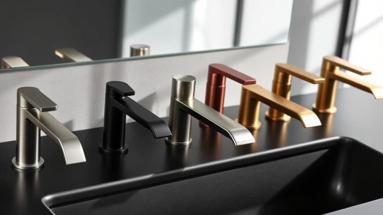 modern bathroom faucet finishes
