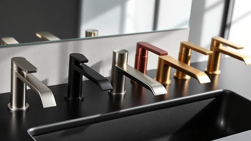 modern bathroom faucet finishes
