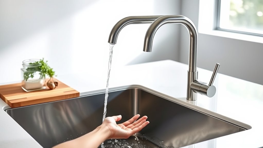 motion sensor kitchen faucets