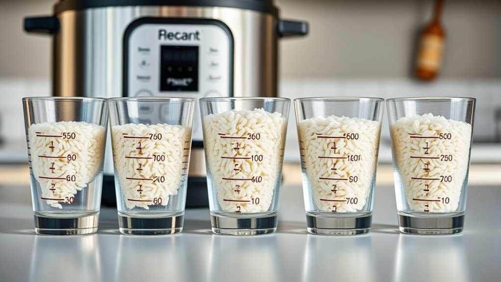 optimal rice to water ratios