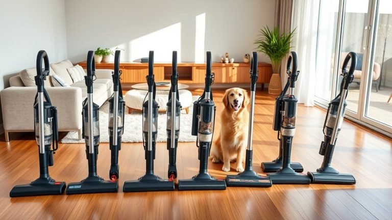 pet hair bagless vacuums