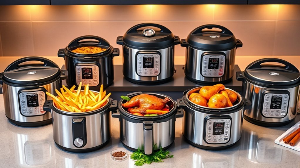 pressure cookers with air fryers