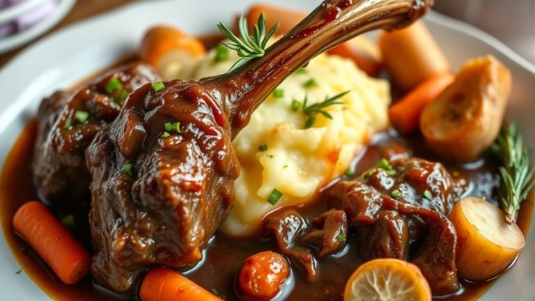 slow cooker lamb shanks