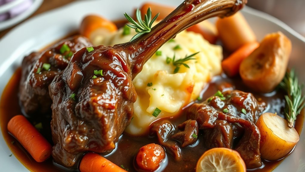 slow cooker lamb shanks