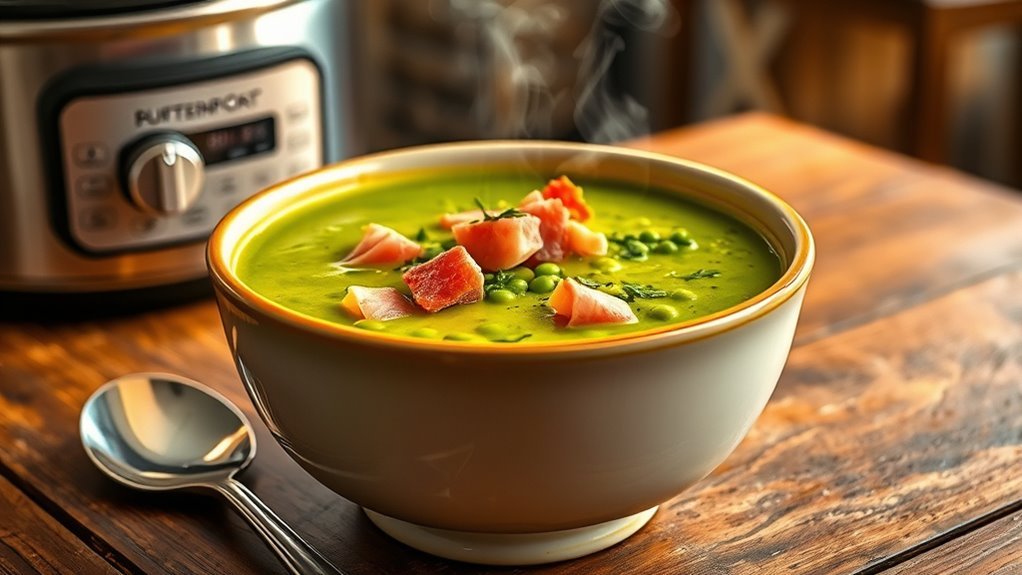 slow cooker pea soup