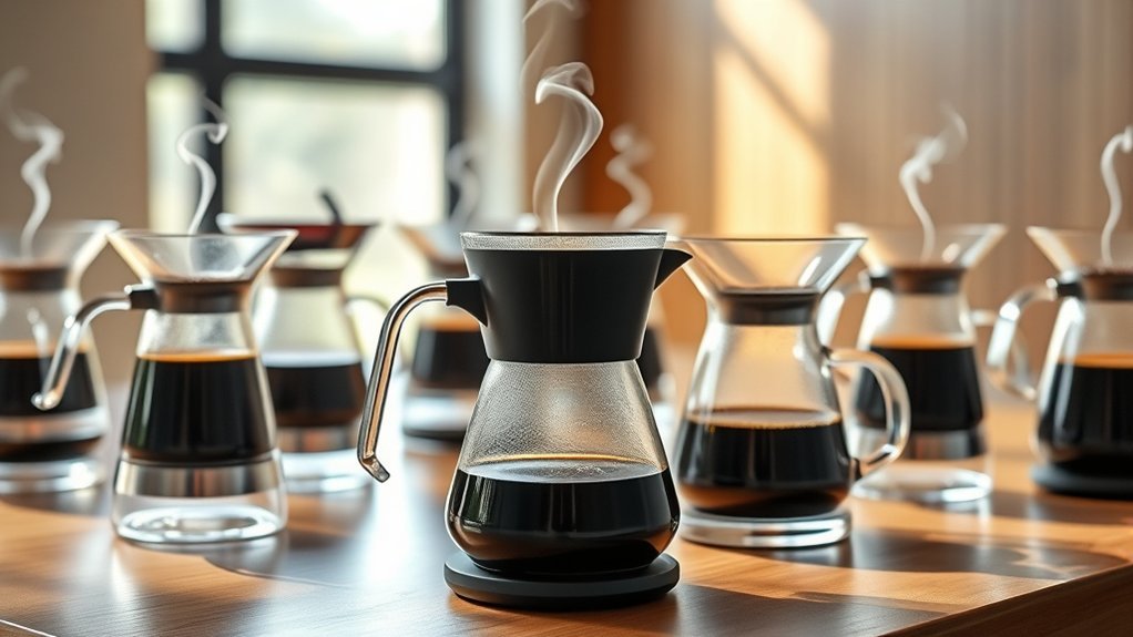 stylish all glass coffee makers