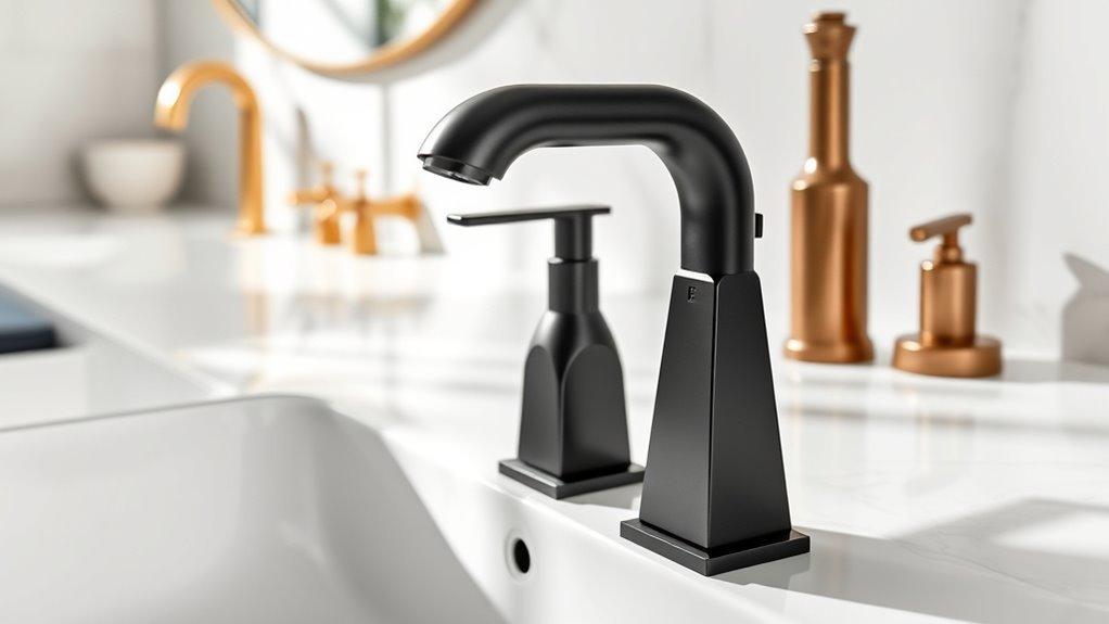 stylish bathroom faucet finishes