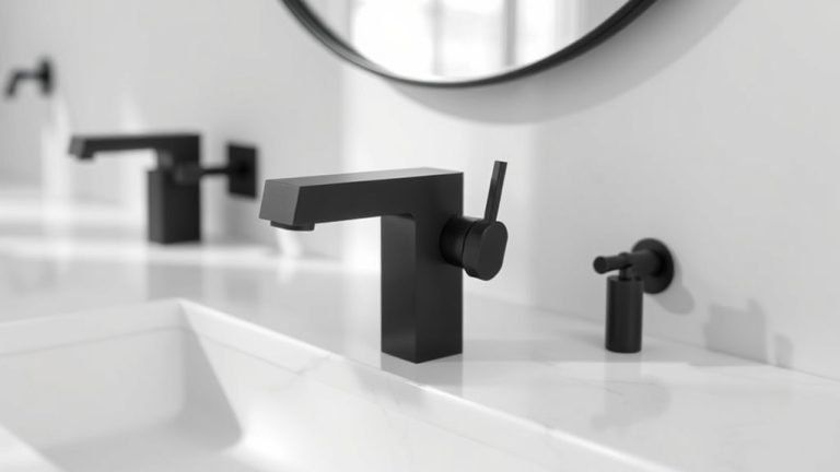 stylish black bathroom faucets