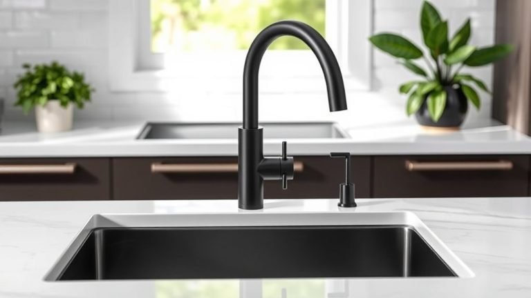 stylish black kitchen faucets