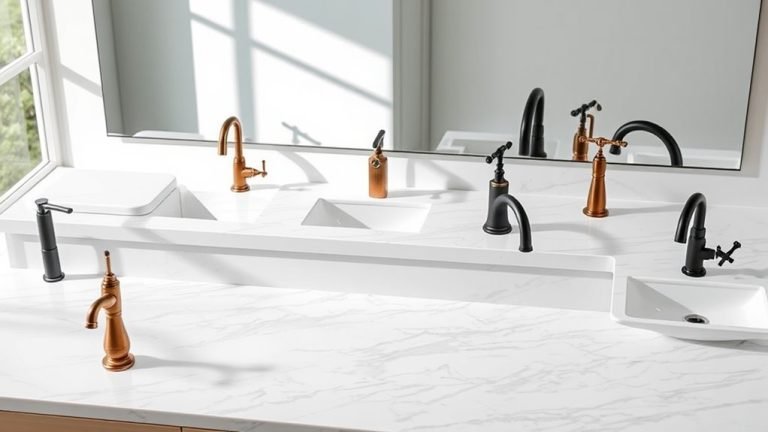 stylish bronze bathroom faucets