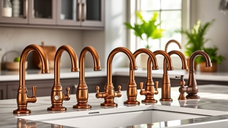 stylish bronze kitchen faucets