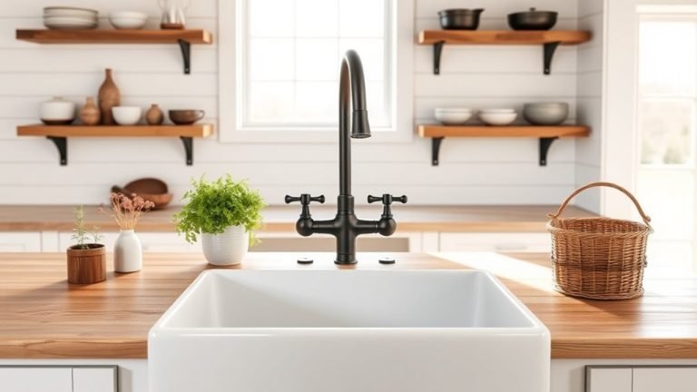 stylish farmhouse kitchen faucets