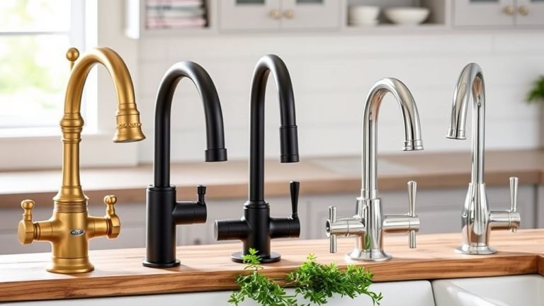 stylish farmhouse sink faucets